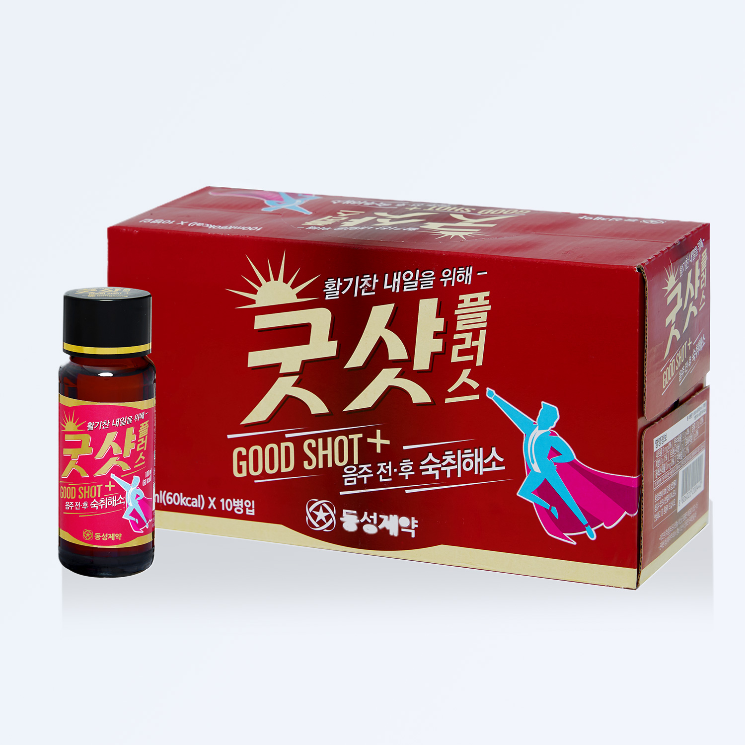 Good Shot Nước Uống Giải Rượu Hàn Quốc Hộp 10 Chai 100ml