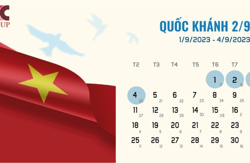 VKC Việt Nam Thông Báo Nghỉ Lễ 02/09/2023